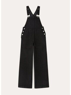 Everlane The Gardener Overalls Women's Size XXS in Black New With Tags!
